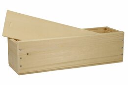 Wijnkist geschikt voor 1 fles met schuifdeksel